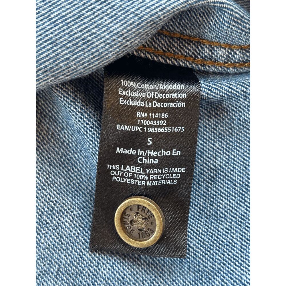 Men's Frye Western Jean Barn Shacket, Corduroy Collar, Button Up, Size S, NWT - Picture 2 of 8